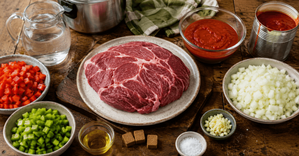 Ingredientes da receita de Carne louca de festa