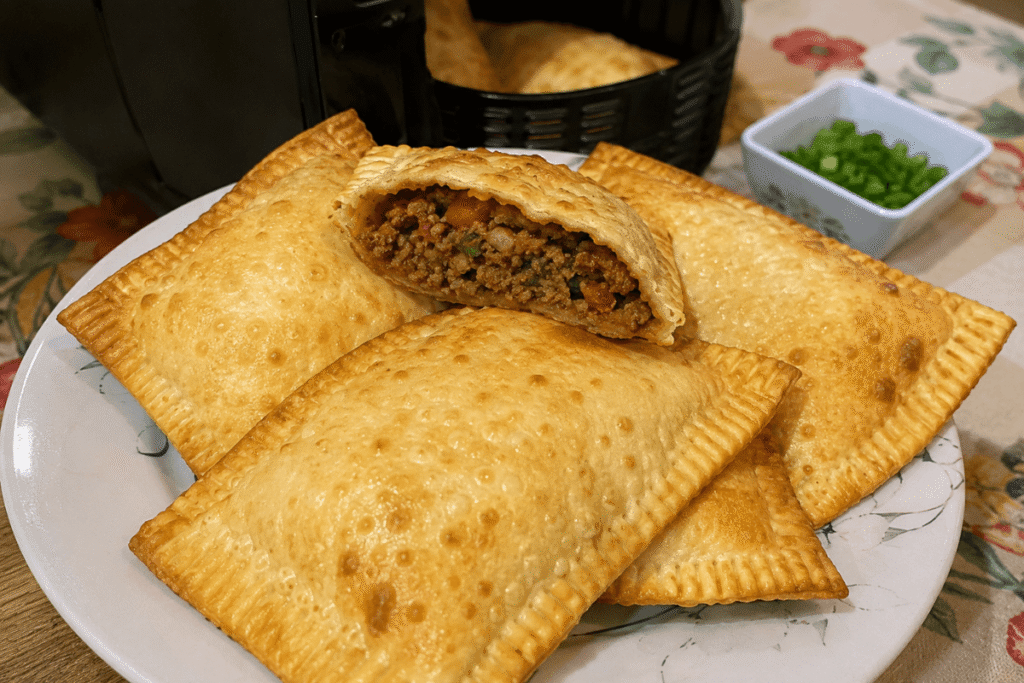 Ingredientes da receita de Pastel na AirFryer