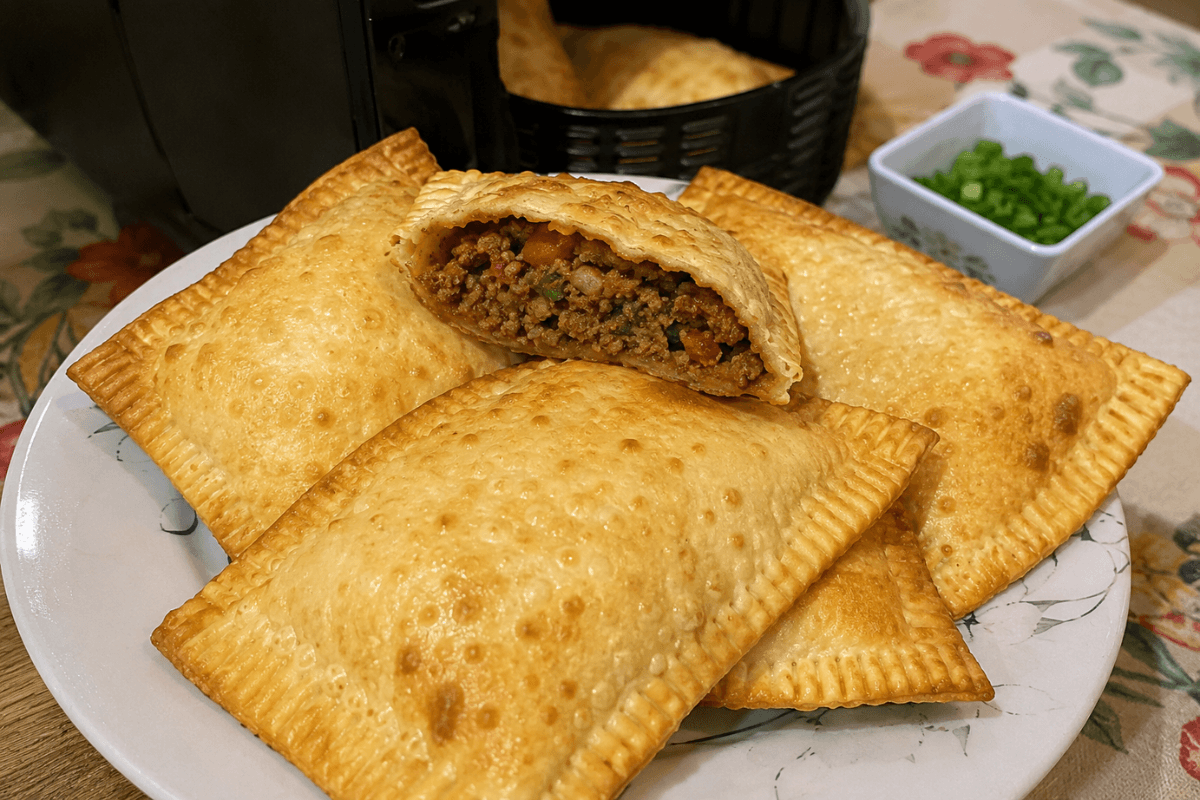 Ingredientes da receita de Pastel na AirFryer