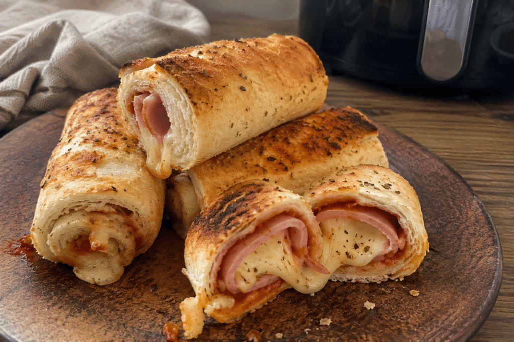 Rolinho de pizza na AirFryer