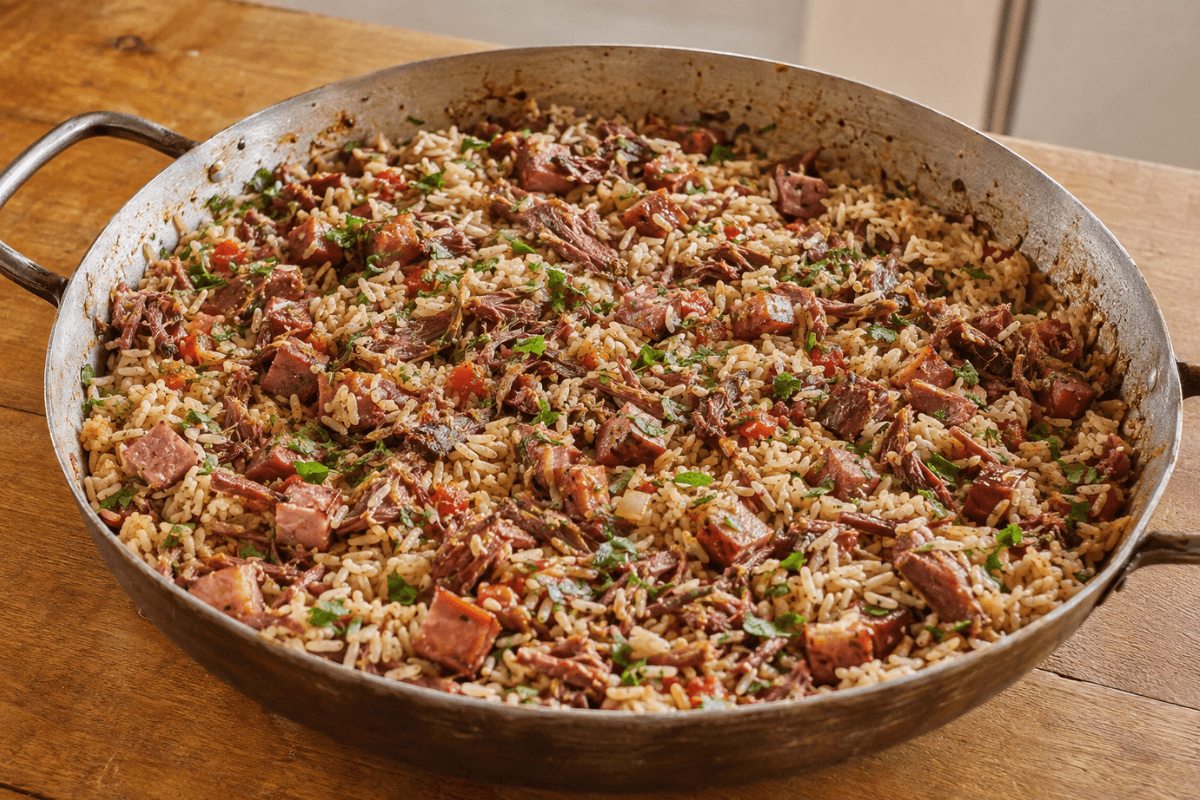 Arroz carreteiro simples