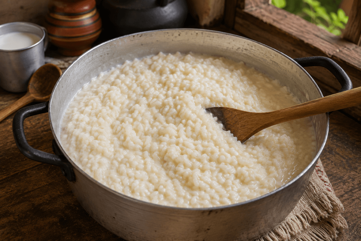 Arroz de leite salgado