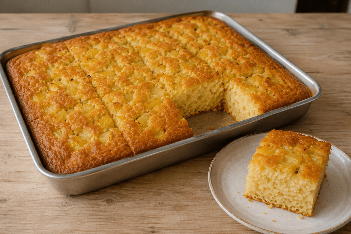 Bolo de abacaxi fácil