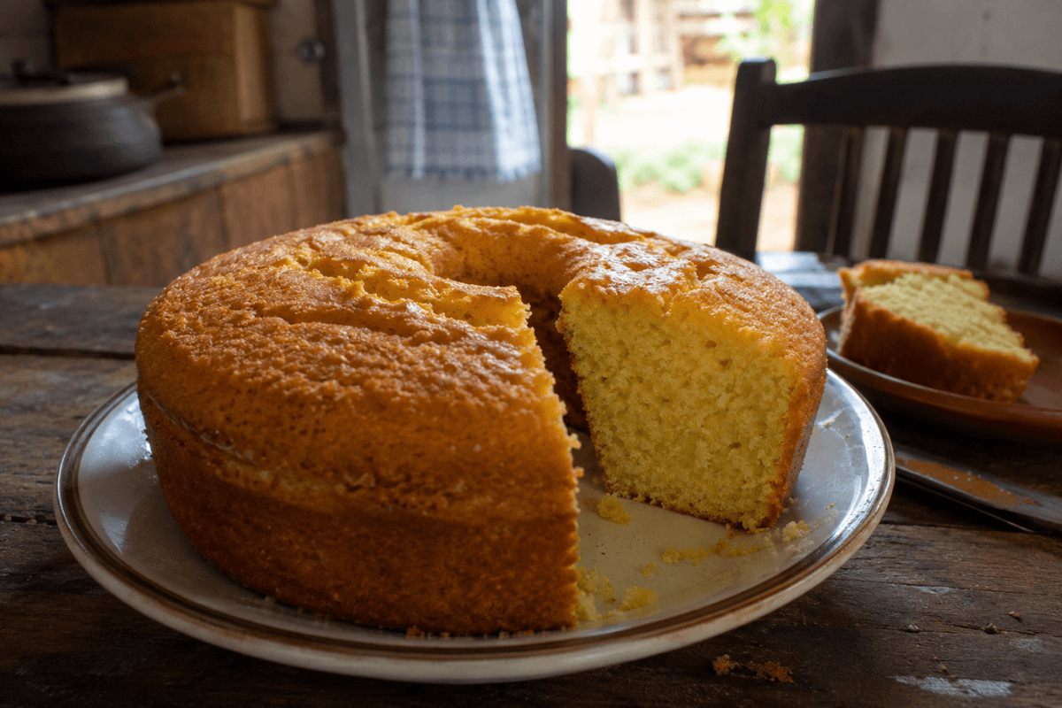 Bolo de fubá simples