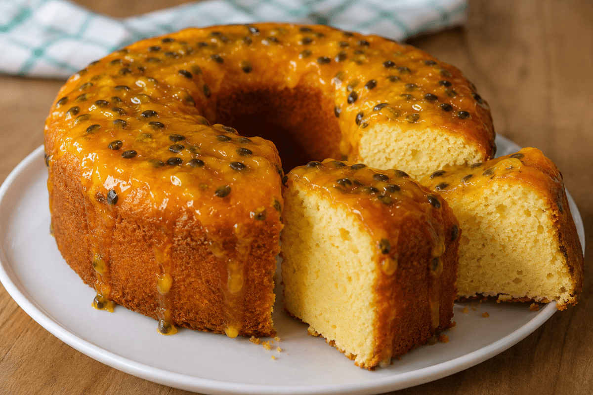 Bolo de maracujá