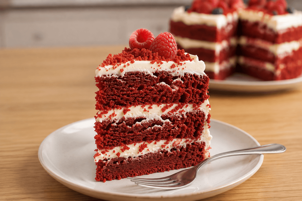 Bolo red velvet tradicional