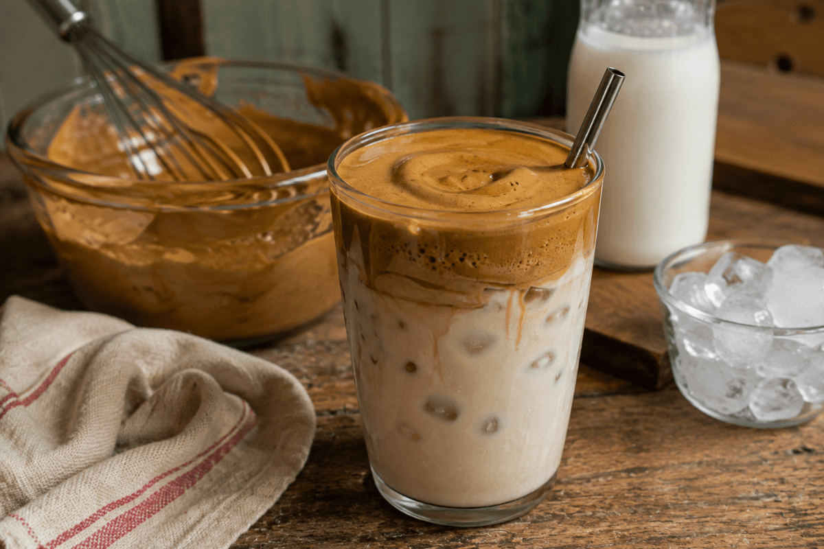 Café gelado cremoso