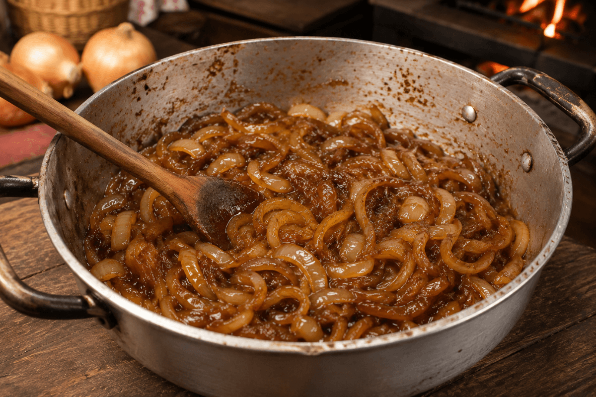 Cebola caramelada
