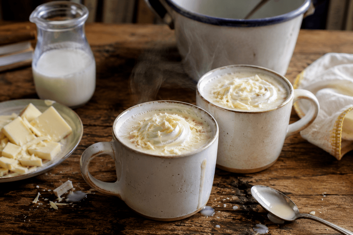Chocolate quente branco