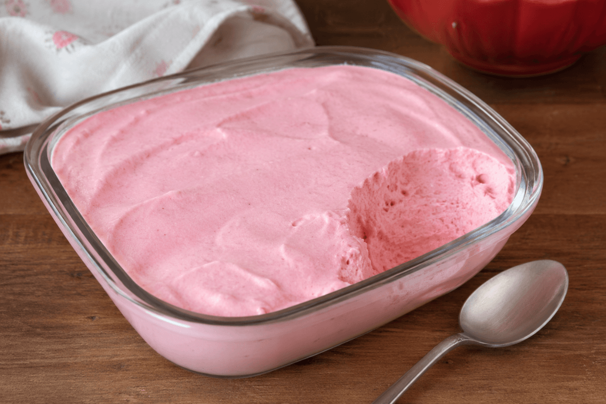 Gelatina com creme de leite