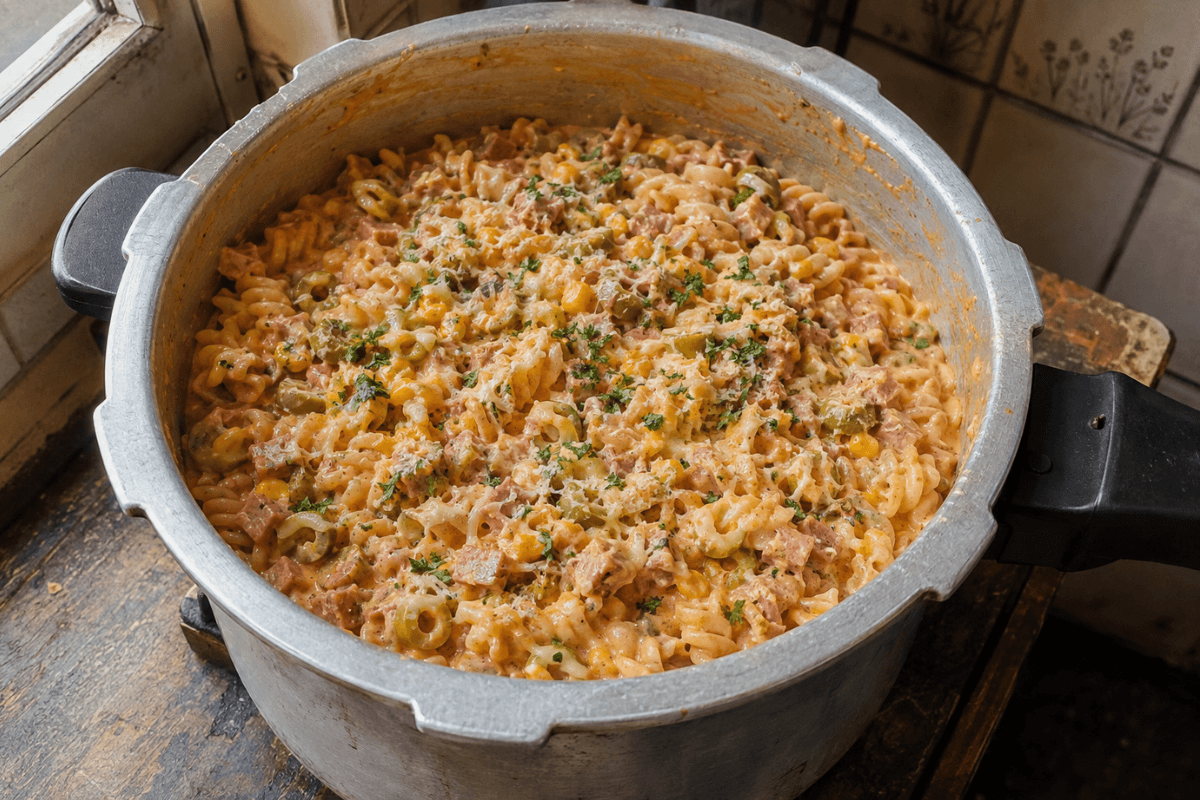 Macarrão Cremoso na Panela de Pressão