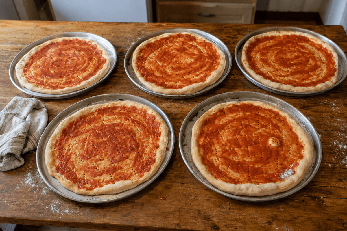 Massa de pizza caseira