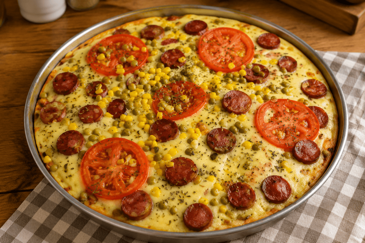 Pizza de liquidificador