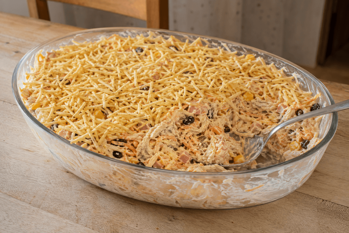 Salpicão de frango com requeijão