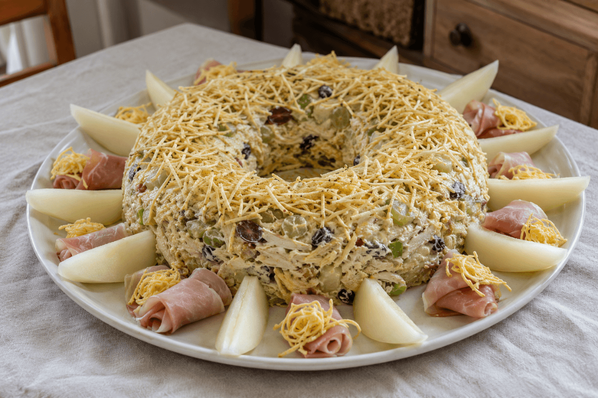Salpicão de frango de natal