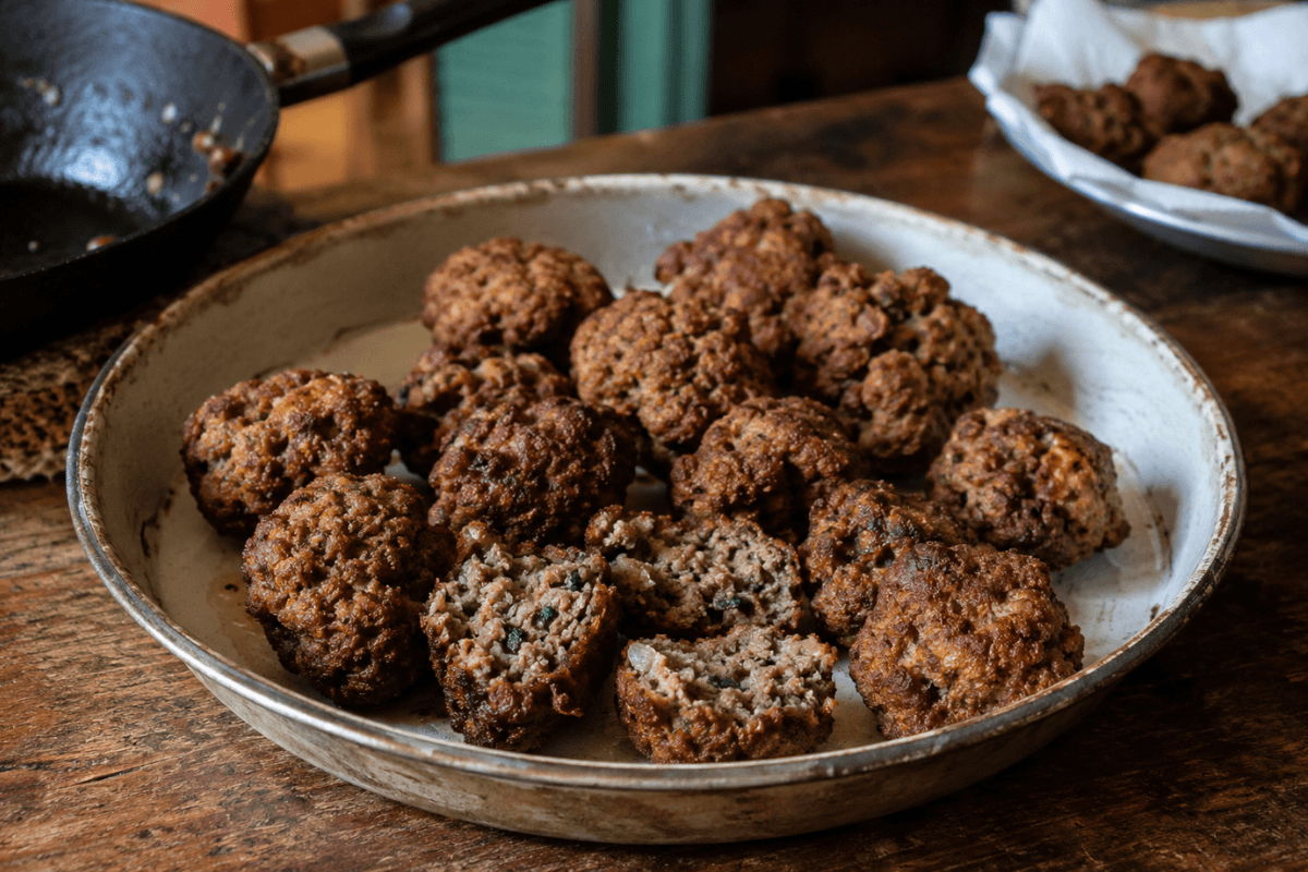 Bolinho de carne moída