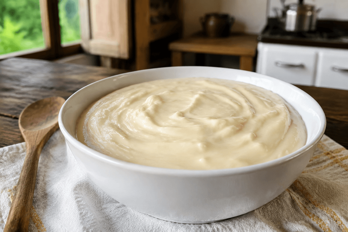 Creme branco doce