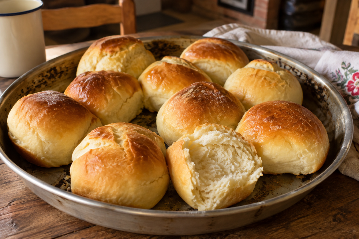 Pão de leite em pó fácil