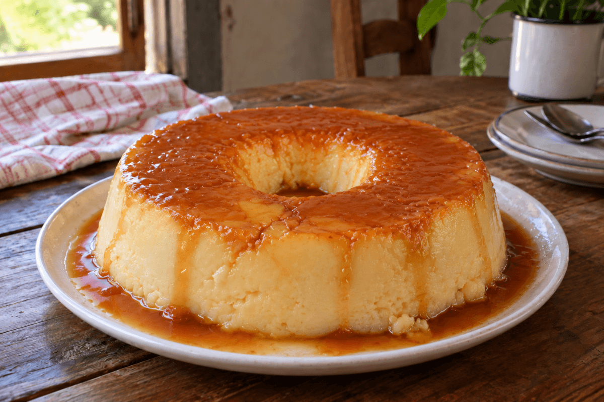 Pudim de maizena sem ovo, sem forno e sem gelatina