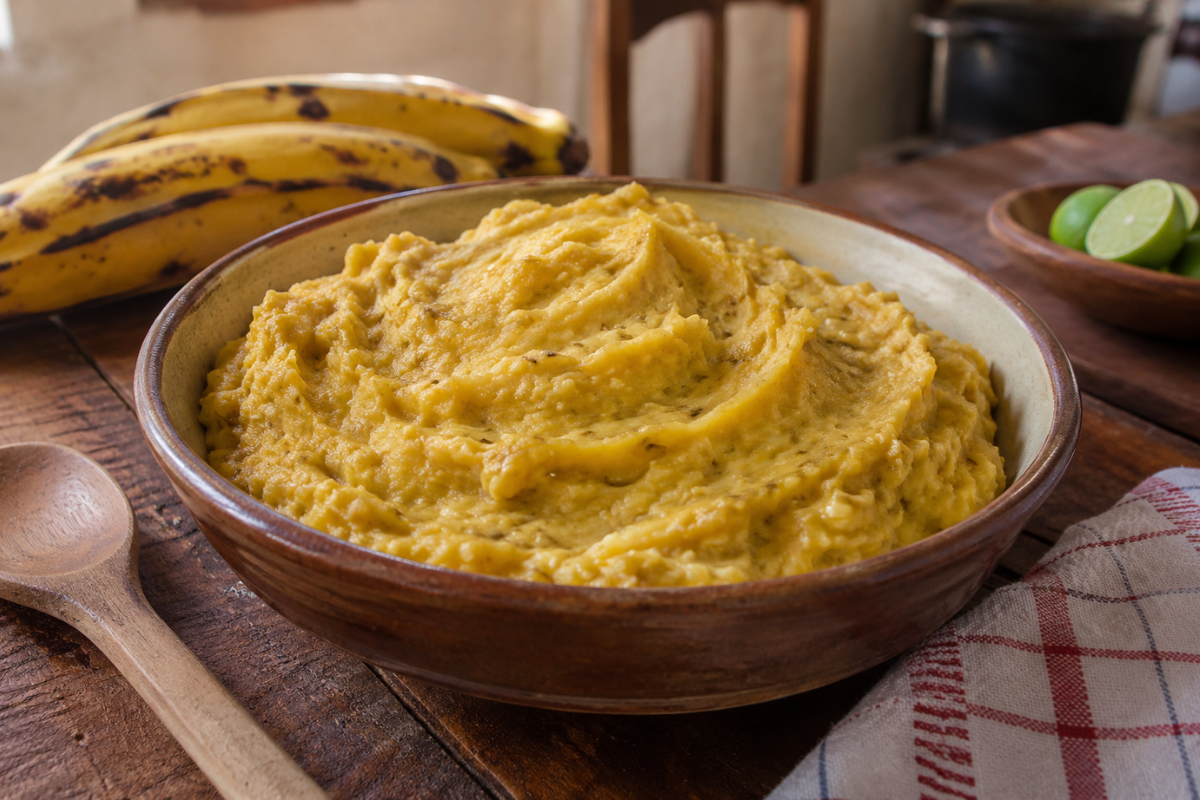 Purê de banana-da-terra