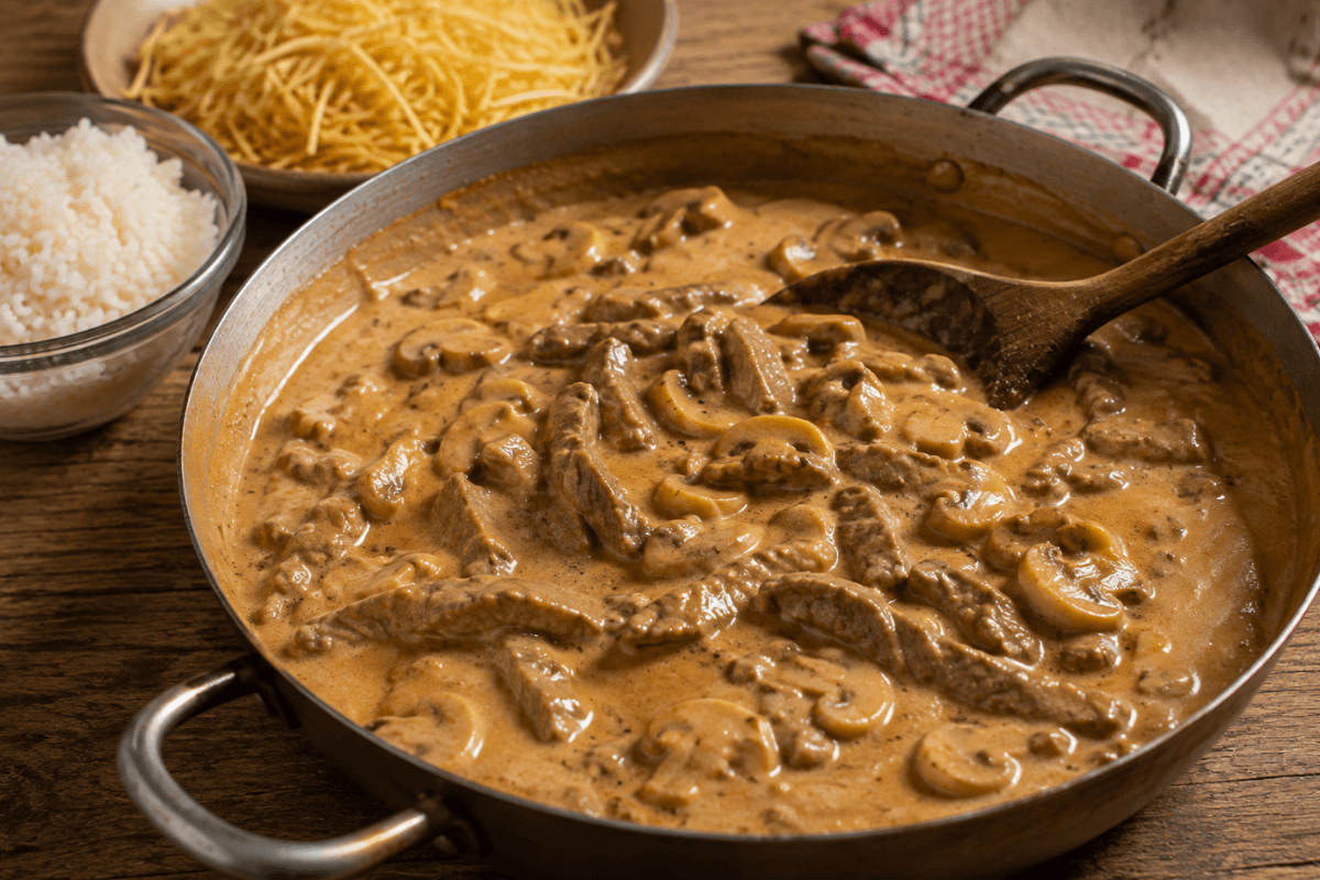 Strogonoff de carne