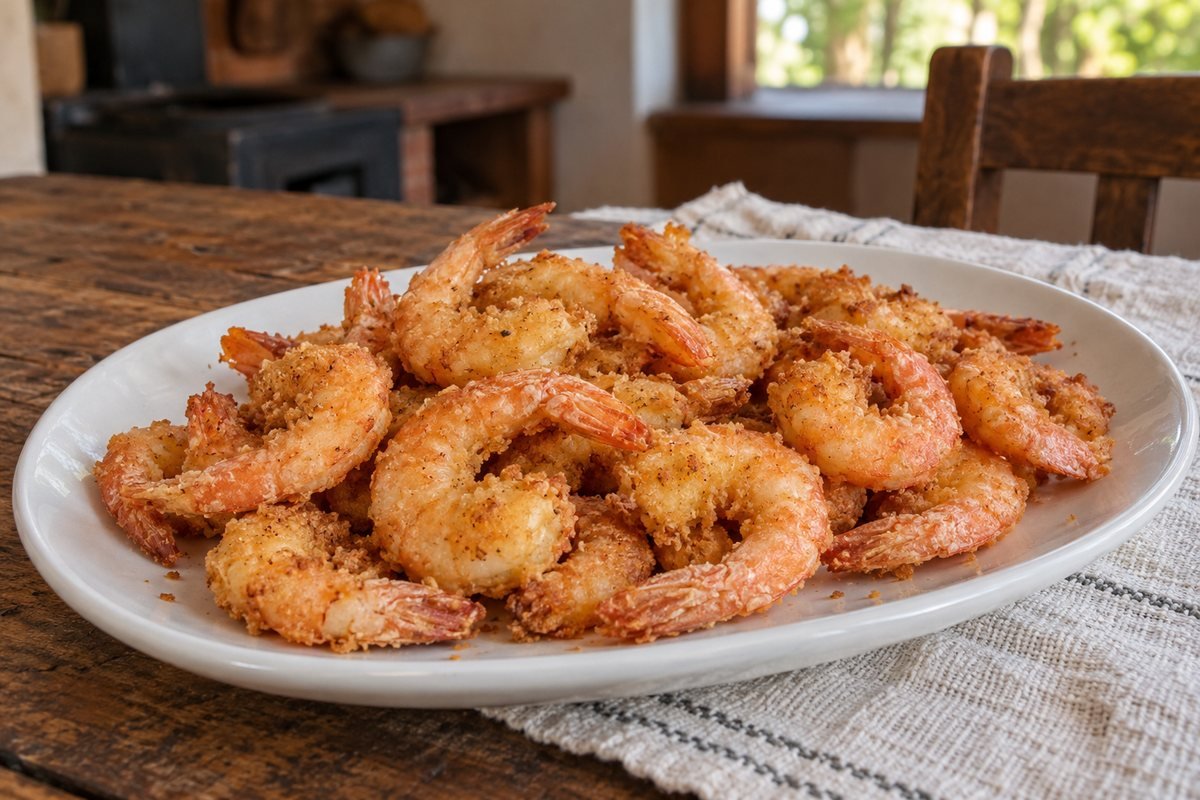Camarão frito