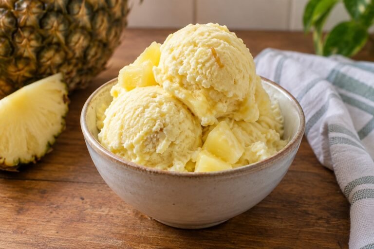 Sorvete de Abacaxi com 2 Ingredientes